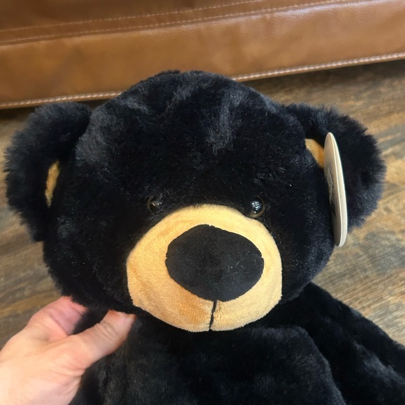 Cuddly Black and Tan Plush Bear Backpack - Picture 5 of 9